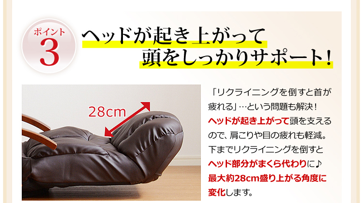 リクライニング回転座椅子【マリーダ】