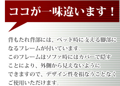 「3つのくつろぎに出会える」カウチソファベッド【solo】ソロ1.5P