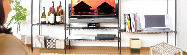 メタルラック【ラテ】90cm幅3段タイプ