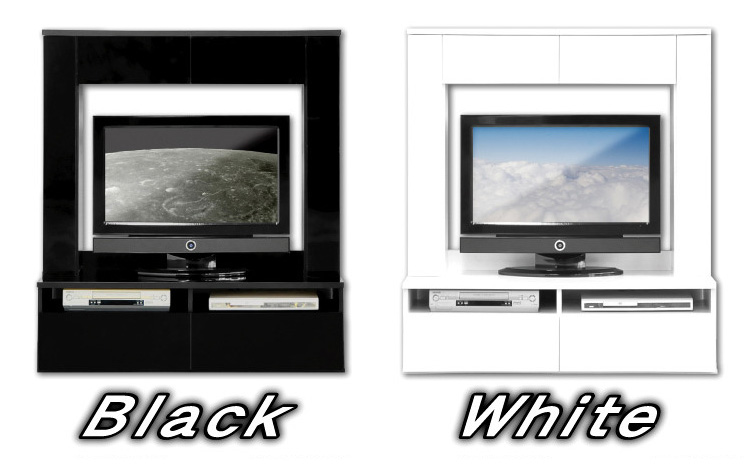 鏡面ハイタイプテレビ台【スクエア】120cm幅