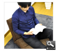 ポケットコイル入りケルン生地座椅子【Pom.】-ポム-