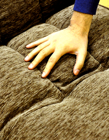 ポケットコイル入りケルン生地座椅子【Pom.】-ポム-