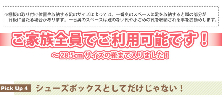 フラップ式シューズボックス【Patan】