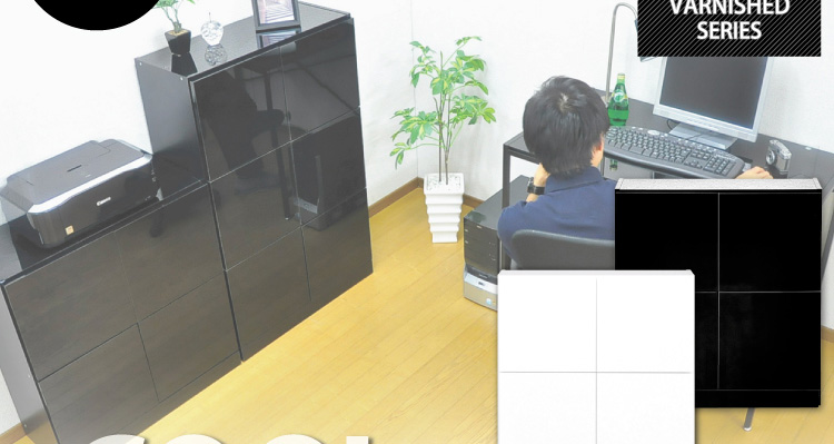 スクエアキャビネット【4枚扉タイプ】