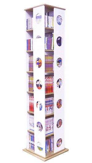 回転式タワーコミックラック【7段タイプ】(リニューアル版)