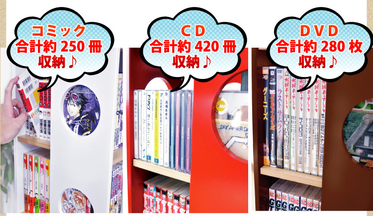 回転式タワーコミックラック【7段タイプ】(リニューアル版)