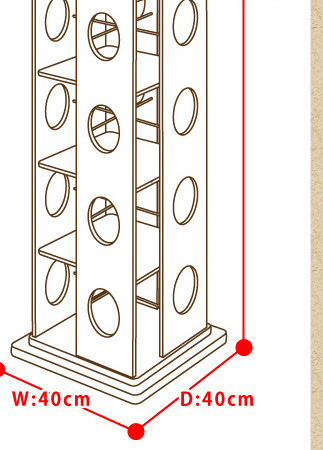 回転式タワーコミックラック【7段タイプ】(リニューアル版)